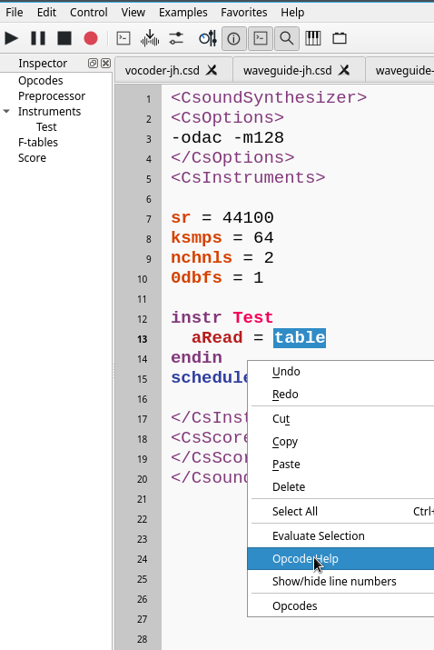 opcode help