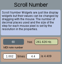 scroll number